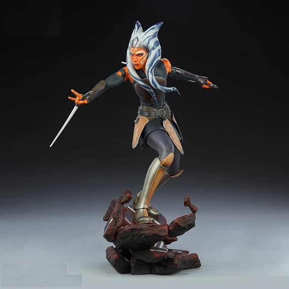 Sideshow Collectibles Ahsoka Tano - Premium Format - Star Wars: Rebels, Multicolor (SS200557) | Star Wars The Clone Wars 20 Inch Statue Figure Premium Format - Ahsoka Tano Sideshow 200557