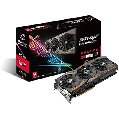 ASUS ROG Strix Radeon Rx 480 8GB DP 1.4 HDMI 2.0 Polaris Vr Ready Premium Graphics Cards STRIX-RX480-8G-GAMING