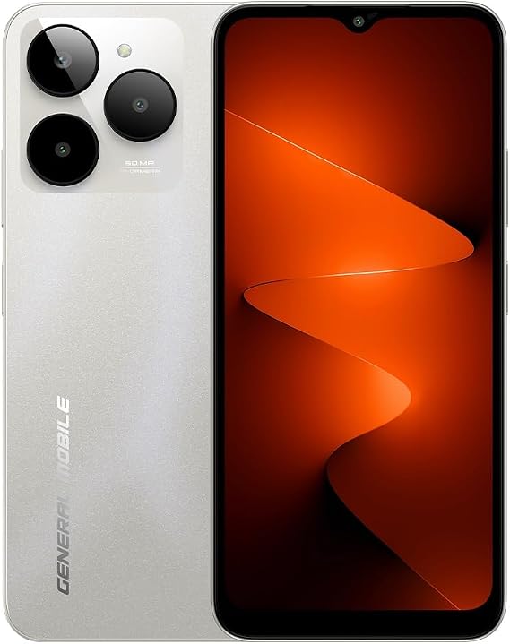 General Mobile GM ERA 30 Smartphone 4 GB RAM & 128 GB Memory, Steller White