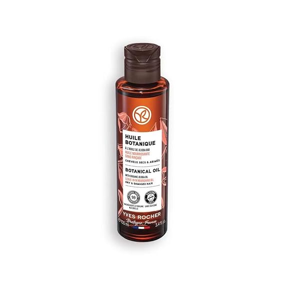 Yves Rocher Botanical Organic Jojoba Oil for Damaged Hair - 100 ml. / 3.4 Fl.Oz
