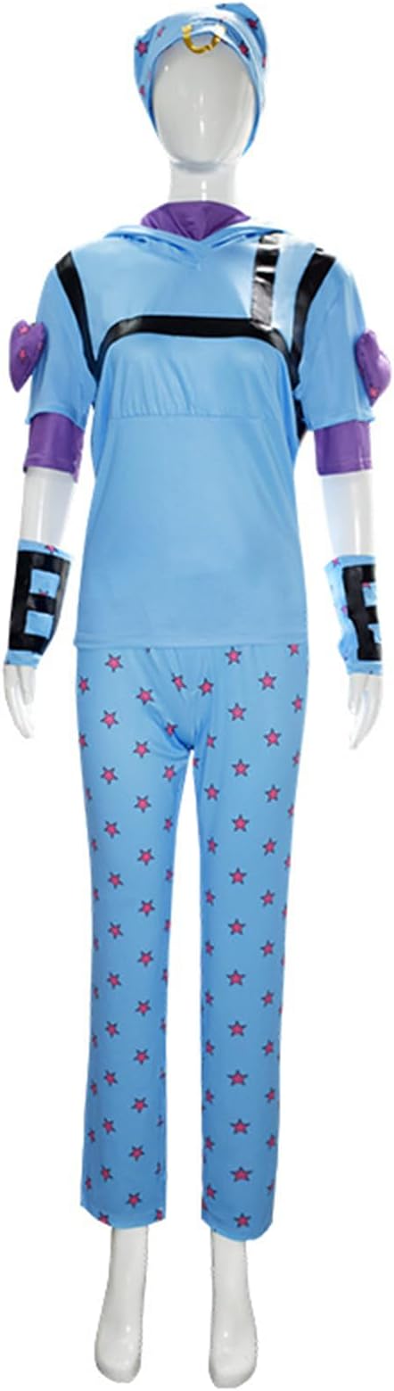 Weixu Cosplay Costume Sports Outfit with Hat Halloween Carnival Suit for Women Men