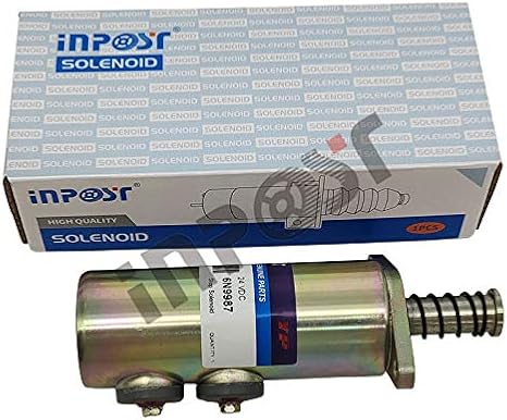 INPOST New Heavy Duty Fuel Cutoff 24V 6N-9987 Solenoid Compatible with Caterpillar Cat Excavator 225 225B SR4 3208 6N9987 4N4316