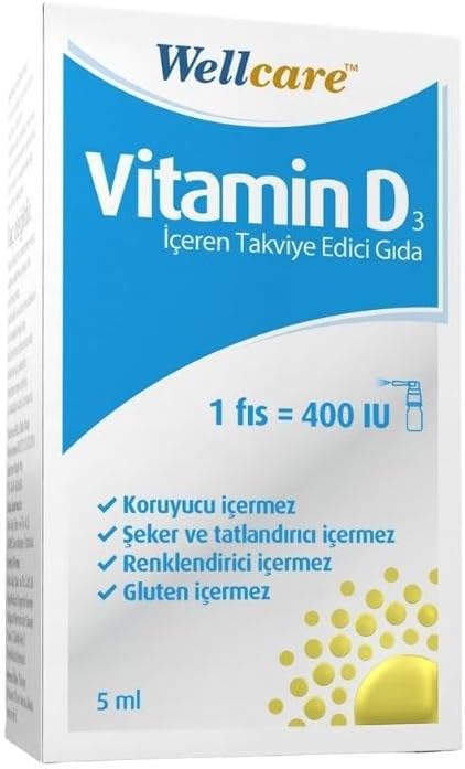 Wellcare Vitamin D3-400 IU 5 ml Sprey