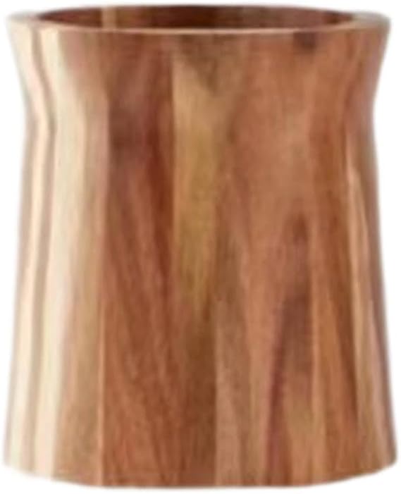 Utensil Holder Rotatable Acacia Wood Kitchen Accessory Container Rotatable Storage Container Wooden Utensils Storage Container with Rotating Plate for, small