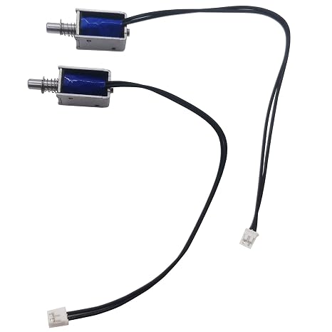 2PCS Mini Push Pull Linear Solenoid Electromagnet 3mm Stroke DC 3V~5V 6 0.5A~0.83A Open Frame Mini Frames Actuator Electric DC Magnet Solenoid DS-0420S