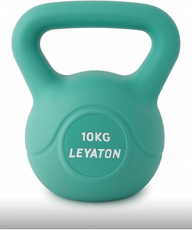Leyaton 10 Kg Çaydanlık Tipi Dambıl Kettlebell Ağırlık Turkuaz Tek Ebat