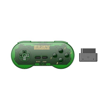 8Bitdo SN30 2.4G Wireless Gamepad for Original SNESSFC Jade Green Edition