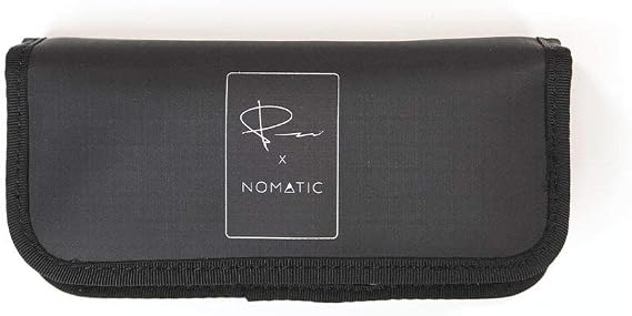 NOMATIC McKinnon Battery Case - DSLR Camera Battery Holder Organizer with Magnetic Closure for 3 Batteries