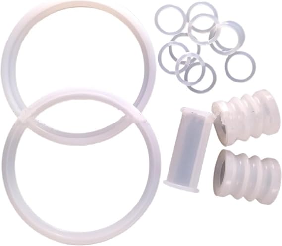 15+2Pcs Silicone Seal Rings Gaskets Accessories Tubes Components,Compatible for VEVOR Ice Cream Machines,Compatible for YKF Soft Serve Machine Spare Parts