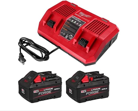 Milwaukee M18 REDLITHIUM Forge XC8.0 Dual Battery Starter Bundle