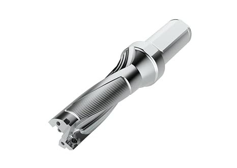 Seco Tools SD523-1187-356-1250R7 Indexable Insert Drill, Takes 2 Inserts, Straight Shank