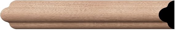 WM1215 - Americraft Solid Hardwood Joint Moulding, 9/16"D x 1 1/4"W x 96"L, Stain Grade Sapele Mahogany