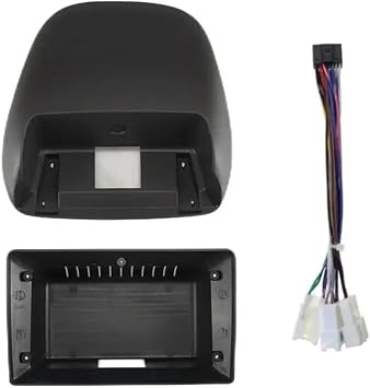 Car Radio Panel 9 Inch Car Frame Fit for Toyota Corolla E110 VIII Hatchback 1996-2002 RHD Fitting Panel Kit Durable(RHD Frame Cable)
