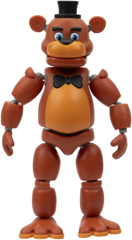 Five Nights at Freddy's - FNF0074-15 cm büyük Endo koleksiyon figürü: Klasik Freddy ve Korku Freddy kostümleri ile iskelet figürü, mafsallı figür