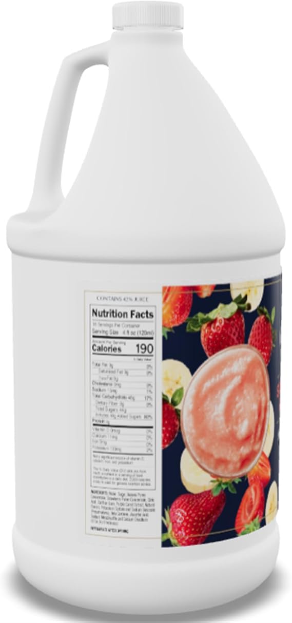 Strawberry Banana Fruit Smoothie Mix 64 fl. oz. WS-513SMSTRBAN-NF