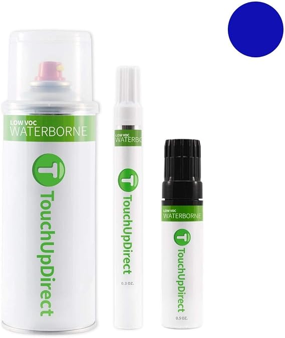 TouchUpDirect PCL Blue Streak Pearl Compatible With Dodge Exact Match Touch Up Paint Aerosol - Essential Package