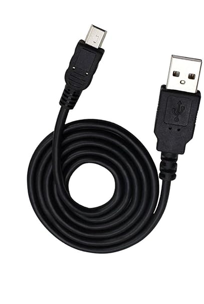 USB Kablosu Şarj Kablosu/Şarj Cihazı Güç Kablosu Garmin Edge 1000 Bisiklet Bilgisayarı/Siyah / (1 m / 3,3 ft)