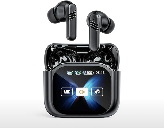 Wireless Earbuds for Huawei Honor 30 Pro+ 30dB Noise Cancelling Earbuds,Ear Buds,Touchscreen Charging Case 2.01", 40H Total Playtime, Dual