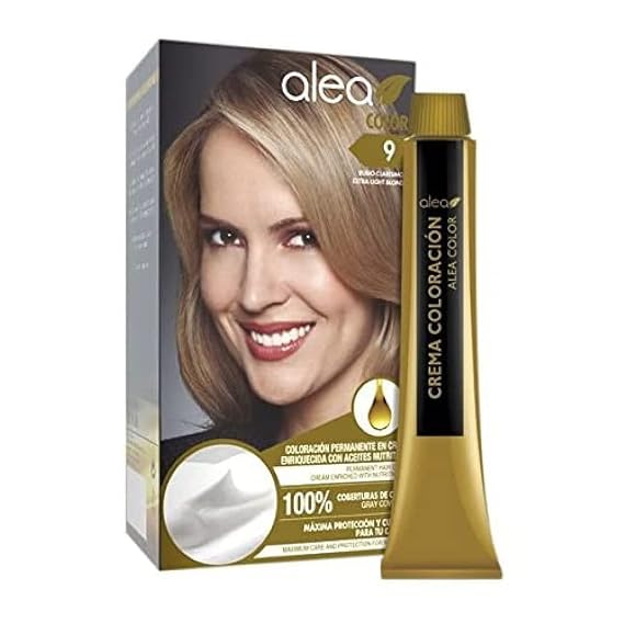 ALEA - Women's Hair Dye - Alea Color - No 9 K - Very Light Blonde Color - Permanent Cream Color - with Argan and Macadamia Oil - Gray Hair Coverage - Maximum Protection and Care