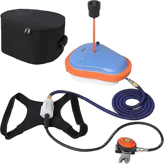 TUDIVING Scuba Diving Ventilator,Dive Portable Lungs,Tankless Underwater Breathing Device with Scuba Regulator for Recreational Diving Fishing Snorkeling