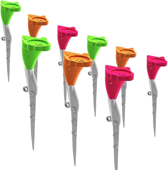 High Path Golf Tees, Adjustable Height, 5 Launch, 9 Pack | 20mm Stable Head, High Visibility, Helps Reduce Hooks & Slices