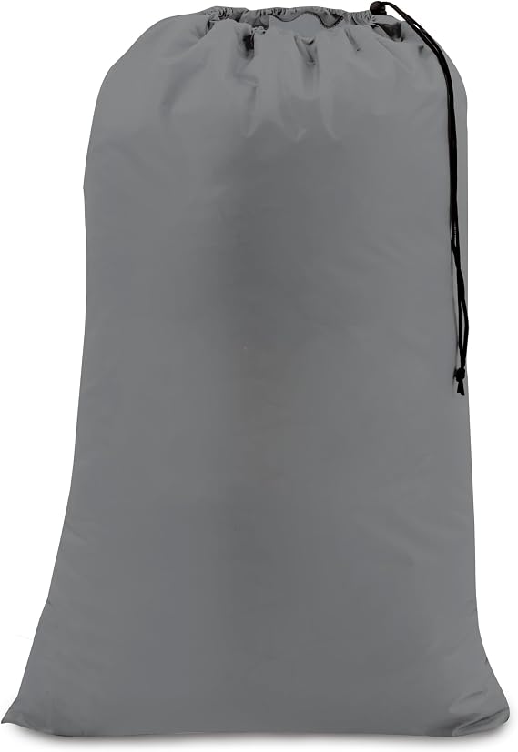 Laundry 360 Laundry Bag | Dimensions: 28" W x 38" H | Drawstring Closure | Holds 2 Loads | Laundry | Grey
