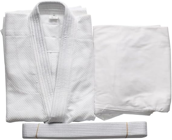 Judo Gi Uniform Karate Suit Sets Judo Suit Sets- Kids & Adults Cotton Training Gi for Judo and Karate 180cm