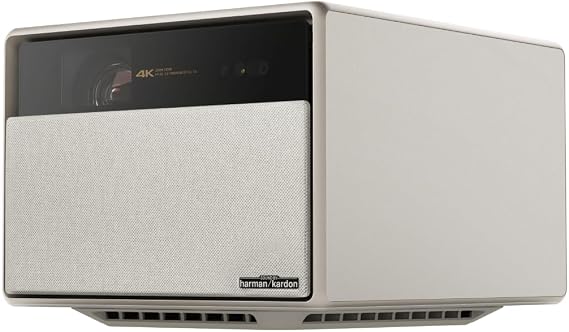 XGIMI HORIZON Ultra 4K Projector, Dolby Vision, 2300 ISO Lumens, 2 x 12W Harman Kardon Speakers, Home Theater Projector with WiFi and Bluetooth, Dual Light, Active 3D, 200"