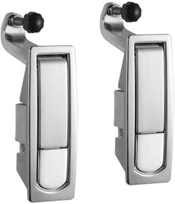 WJSKDQ 2PCS Compression Latch Lock Trigger Latch Lock Zinc Alloy Adjustable Lever Hand Operated Compression Latch Flush Silvers