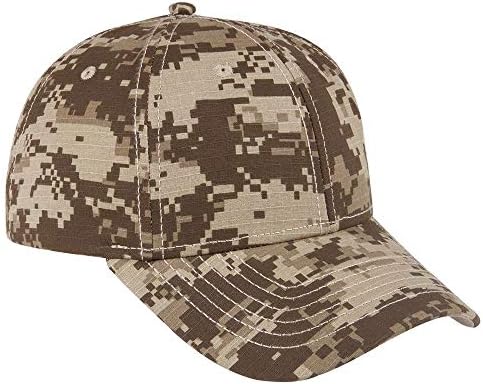 OTTO Digital Camouflage Cotton Ripstop 6 Panel Low Profile Baseball Cap