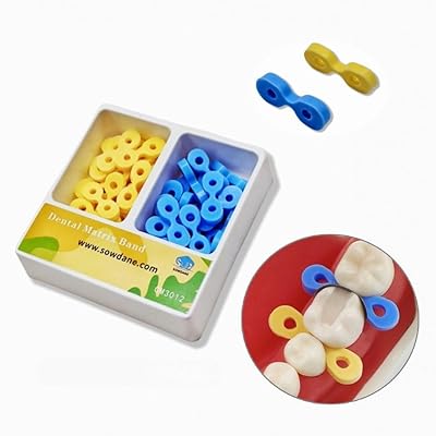 3 Packs 120pcs Dental Elastic Rubber Fixing Wedges Autoclavable Matrix Matrices Interdental Wedges