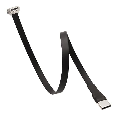 Right Angle USB C Flat Cable Right Angle USB C Male to Male PD 65W Fast Charge Data Cord for Power Banks Phone Tablet(300mm/11.8in)