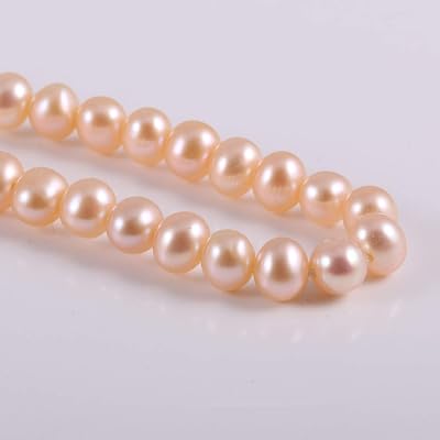 Natural Freshwater Pearls Beads Punch Loose Beads Handmake DIY for Jewelry Making DIY Women Necklace Bracelet 4-5 mm Color Pink 14 inches