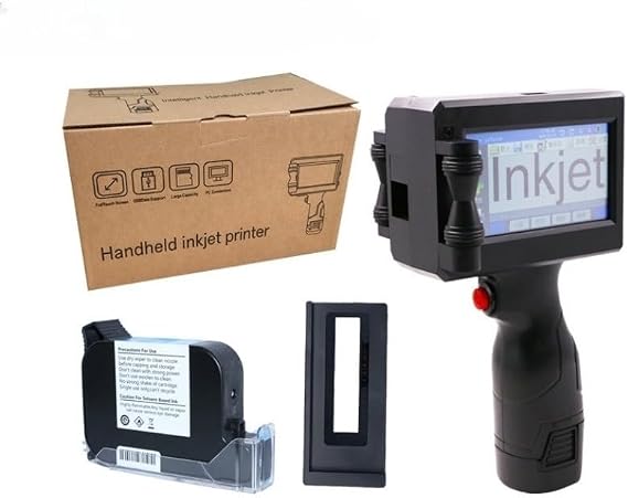 Handheld Inkjet Printer With Ink Cartridges Portable Handheld Printer For Date(B)