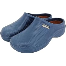 Town & Country Clogs Mens/Womens Ladies/Gents Navy Blue Gardening Super Soft Clogs/Cloggies Lightweight, Cushioned. Size 7 UK