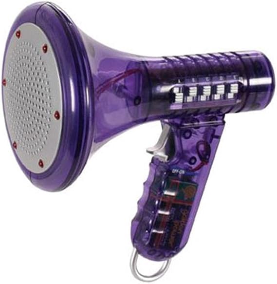 Toysmith Tech Gear Multi Voice Changer Megaphone Toy with 8 Voice Effects and LED Lights Fun Outdoor Toy for Kids Ages 5+ Cool Gag Gifts or Birthday Gift Idea Colors May Vary, Battery Included