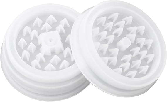 White DIY Silicone Mold for Resin Art Crafts, Grinder Mold High Toughness Silicone Resin Casting Grinding Mold