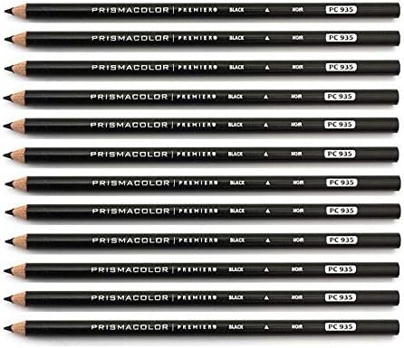 Prismacolor Colored Pencil PC935 Black - One Dozen Pencils
