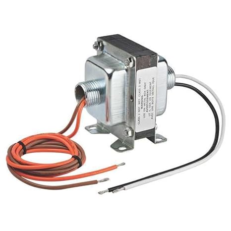 Johnson Controls Y65A13-0 Penn Series Y65 Transformer, 120V Primary Voltage, 24V Secondary Voltage, External Fitting, 8" Primary Leads, External Fitting, 30" Secondary Leads