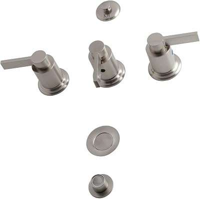 Kingston Brass KB6328NDL NuvoFusion Bidet Faucet, Brushed Nickel