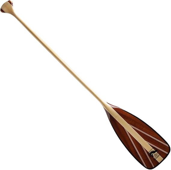 BENDING BRANCHES Java 11 Wood Canoe Paddle 18-Laminate Basswood Shaft, Hardwood Blade with Fiberglass Wrap and Rockgard Protection, 11 Bent Shaft, Classic Palm Grip