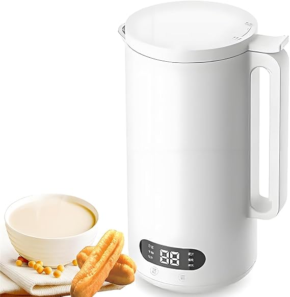 Nut Milk Maker Machine, 350ML Soy Milk Maker, 8 in 1 Oat Milk Maker with LED Display,Milky Plant Machine with 12H Timer, auto-Clean and Keep Warm,for Homemade Soy Almond Plant Oat Milks,Porridges