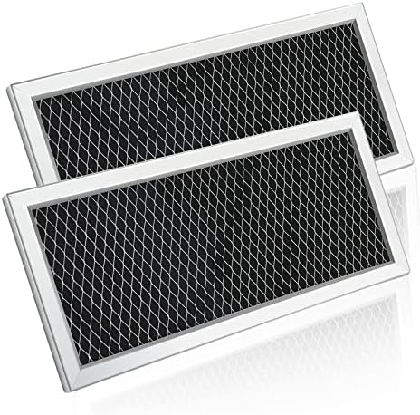 JX81H Microwave Charcoal Filter Replacement for GE WB02X10956 WB02X11544, Samsung Carbon Filter- 4 x 8-58 x 38 Inch, 2 Pack