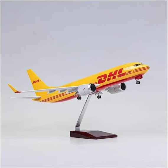 1 85 for Simulation B737 DHL Cargo Express Resin Large Airplane Model for Collection Christmas Birthday Gifts Hobby Playgame Kit