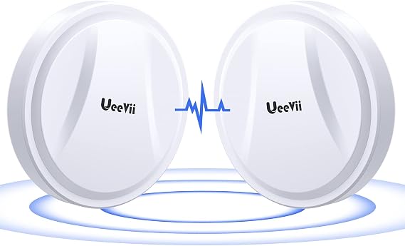Round Wireless Bridge Gigabit, UeeVii CPE880 5.8G 1Gbps Point to Point WiFi Outdoor CPE with 16dBi High-Gain Antenna, Lang Range Up to 5KM, Plug and Play,24V PoE Power, IP65 Waterproof,2-Pack