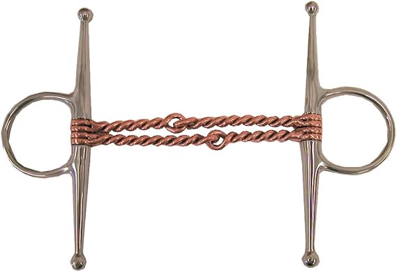 Coronet Full Copper Mouth Double Twisted Wire Cheek Bit, 5-Inch
