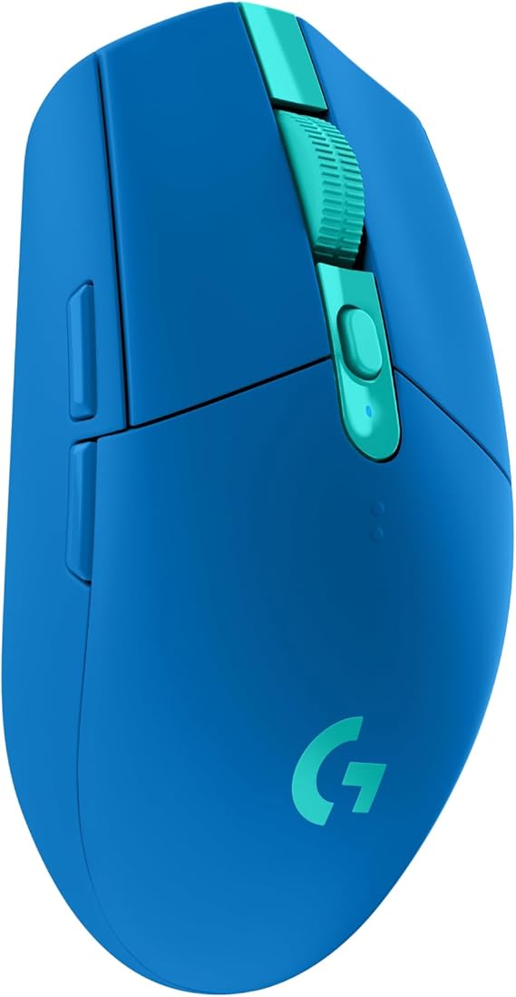 Logitech G305 Lightspeed Wireless Gaming Mouse, Hero Sensor, 12,000 DPI, Lightweight, 6 Programmable Buttons, 250h Battery, On-Board Memory, Compatible with PC, Mac - Blue