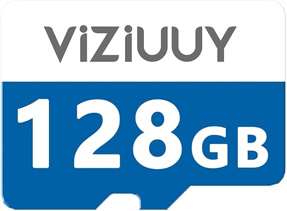VIZIUUY Micro 128GB SD Card for Security Cameras, 1PCS