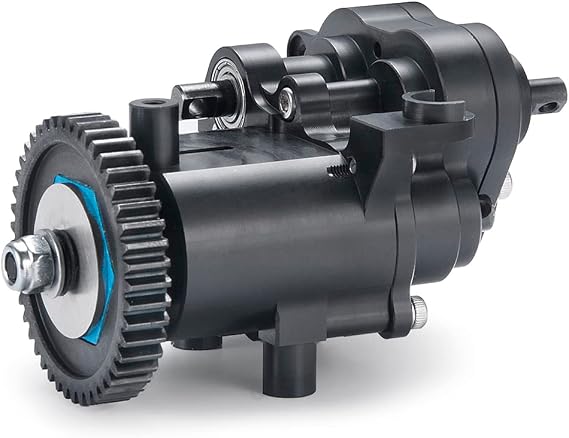 CNC Aluminum Transmission Case Gearbox with Steel Gear for TRX4 T4 | 1/10th RC Crawler Car Upgrade Parts