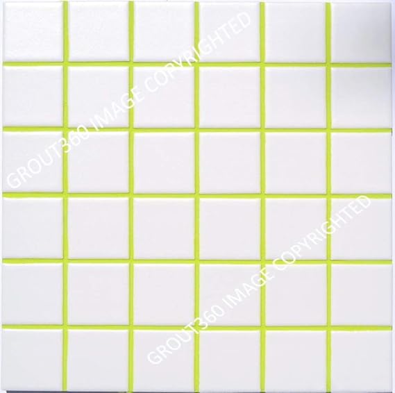Lime Green Sanded Tile Grout for Tile Installation Jobs. Use on Floors, Walls, Back Splashes, Showers, and Mosaics. (5 lbs)